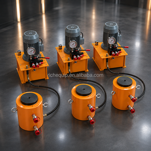Vérin hydraulique à piston solide double effet, ultra haute pression, électrique, pour levage de ponts et applications de levage - Product Image 2