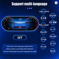 Écran de tableau de bord numérique pour voiture, écran LCD de cockpit pour Mercedes W205, mise à niveau du tableau de bord numérique, cluster numérique de rechange