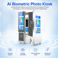 Photomaton biométrique compatible ICAO alimenté par l'IA pour les applications de passeport, de visa, de permis de résidence et de carte d'identité