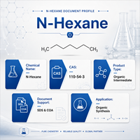 N-Hexane organique intermédiaire CAS 110-54-3 95% Solvant industriel pour applications de transformation chimique