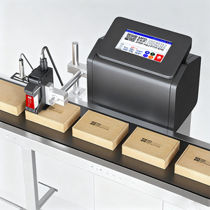 Machine de codage à jet d'encre thermique TIJ automatique en ligne pour imprimante de logo de bouteille de sacs en plastique impression de numéro de lot de code de date - Product Image 1