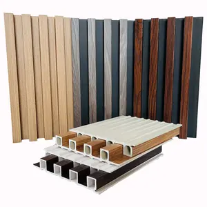 interior decoration wpc plastic composite wall panel supplier wood board wainscoting sheet wooden grain wpc wall panel indoor