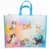 Matériau en tissu non tissé écologique, adapté pour servir de sac, peut être utilisé pour les promotions, thermosoudé par ultrasons, personnalisable