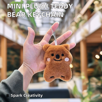 Greenmart Chine Vente en Gros Porte-clés Ours en Peluche Mignon de 10 cm Mini Jouet Animal en Peluche Douce en Polyester Coton avec Logo Personnalisé Unisexe