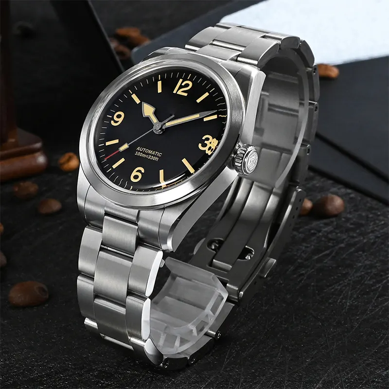 Custom logo high quality watch manufacturer 316l stainless steel mechanical automatic outdoor sport pilot watch man for sale