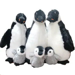 2024 kustom boneka lembut boneka Penguin hewan boneka mainan untuk hadiah