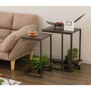 Mesa de Centro Moderna de Metal para Sala de Estar con Espacio de Almacenamiento - Product Image 1