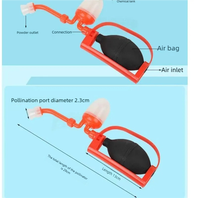 Pollinateur manuel de type airbag réutilisable avec sac en plastique PE et valve pour une pollinisation agricole précise, modèle SQSFQ-2