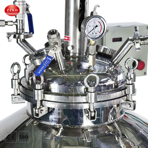 Stainless Steel <b>Electric</b> Heating Jacketed Chemical Stirred Tank Crystallization Emulsifying Cosmetic Reactor with Agitator - Product Image 2