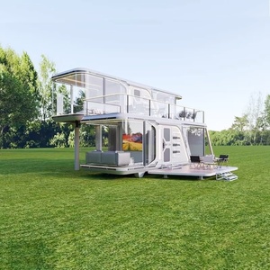 Casa prefabricada de contenedor portátil de acero en el segundo piso del almacén de cápsulas espaciales - Product Image 2