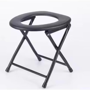 Folding Commode Shower Chair with Bedpan/Home Care or Health Care Toilet Commode Chair/Wheelchair - Product Image 2