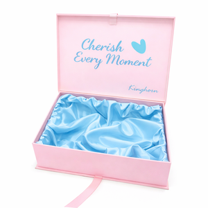 Coffret cadeau cosmétique de luxe, boîte pliante magnétique, design personnalisé, emballage doublé de velours pour marques haut de gamme avec ruban - Product Image 2