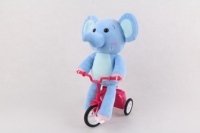 Jouets en peluche électroniques à mouvement électrique pour animaux amusants à rouler à vélo, Juguetes, animaux en peluche