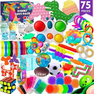 Silicone Crochet for Pop It <b>Fidget</b> Toy 75pcs Sensory Spinner <b>Rings</b> Anti-Stress Stainless Steel Relaxing <b>Ring</b> Anxiety Relief - Product Image 1