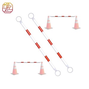 Barrière de signalisation extensible – Barrière de sécurité réfléchissante de 1,2 m à 2,1 m pour zones de construction et contrôle des foules - Product Image 6