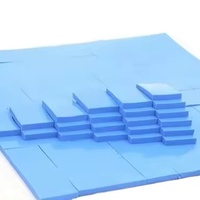 Plaquette en silicone thermique conductrice isolante auto-adhésive 3 W/mK, feuilles de silicone résistantes à la chaleur, découpe possible