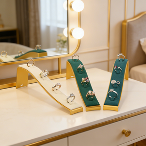 แท่นโชว์แหวนโลหะสำหรับงานออกแบบแฟชั่น ชั้นวางโชว์เครื่องประดับสำหรับตู้โชว์ - Product Image 5