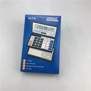 Joinus Js 751 Calculator 14 Digit Flip Top Desk Calculator With Check And Correct Function For Office Use - Product Image 3