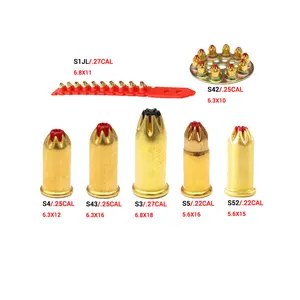 22 kalibre 25 27 Cal .22 kırmızı Hit şerit tek toz aktüatörlü aracı kartuşları toz yükler için çekim tırnak aracı, NK32