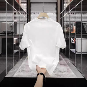 T-shirt à manches courtes pour garçons, tendance estivale, imprimé hip-hop américain, coton respirant, nouveau col rond, hauts polyvalents pour hommes - Product Image 4