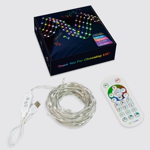 Smart IP65 LED RGB DIY Dimmable Voice Control Decoration <b>Light</b> <b>String</b> 5V USB Outdoor with App/Remote for Christmas Holiday - Product Image 5