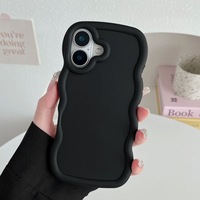 Simple DIY Wave Macaron Design Funda de silicona para teléfono móvil para Apple iPhone 16Promax 15 14 13 12 11