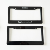 Cadres de plaque d'immatriculation de voiture sur mesure, couvre-plaque d'immatriculation, support de plaque d'immatriculation avec logo