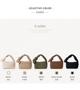 Factory Wholesale Trendy Ladies Puff Bag Soft Cotton Nylon Simple Handbag Logo Customized Hand Bag Women Mini Puff Bag - Product Image 6