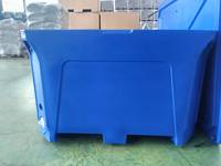 Bac de stockage isotherme industriel extérieur à double paroi de 1000 L pour l'aquaculture, idéal pour le transport de fruits de mer vivants