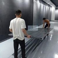 Panneau à trous perforés double face Poignée de porte Présentoir pour carrelage Céramique Pierre Présentoir pour plaque de poinçonnage Présentoir en métal