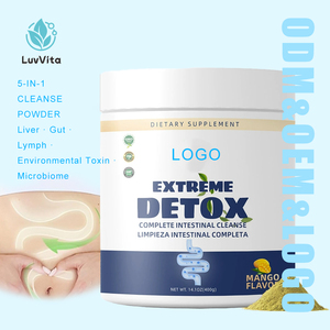 Poudre de nettoyage du <span class=keywords><strong>côlon</strong></span> à base de plantes en gros OEM/ODM, mélange de fibres alimentaires probiotiques pour la santé intestinale <span class=keywords><strong>et</strong></span> la gestion du poids chez l'adulte - Product Image 1