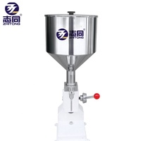 Machine de remplissage de lotion liquide portable manuelle ZT-A03 moteur à bas prix pour jus chimique nourriture boisson eau boîtes de verre en plastique