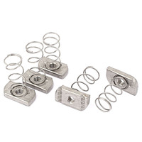 Écrous de canal de jambe de force SS ressort Long M4 M5 M6 M8 M10 M12 ressorts écrou à fente en T coulissant écrou de fixation de construction