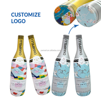 Bouteille gonflable géante Bouteille de vin gonflable en PVC à impression complète personnalisée Bouteille de bière gonflable à champagne pour la publicité