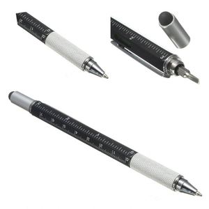Bolígrafo Multifuncional 5 en 1, Diseño Novedoso en Color Amarillo, con Punta de Metal, Destornillador, Regla y Graduador, 1.0 mm - Product Image 3