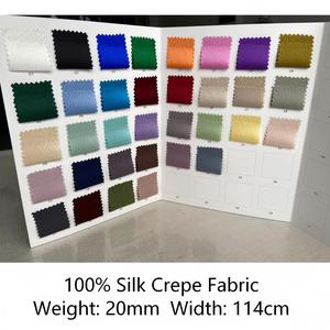 Tessuto in Seta di Gelso 100% 20MM, Raso Perlato, <span class=keywords><strong>Crepe</strong></span> Broccato per Abiti, Abiti da Sposa e Gonne - Product Image 6