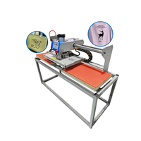 Máquina de prensado térmico neumática de doble estación deslizante de 3kW para producción en fábrica, máquina de transferencia de calor por sublimación de camisetas 40x60