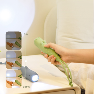 USB Có Thể Sạc Lại Trẻ Em Ánh Sáng Ban Đêm Động Vật Món Quà Mini Xách Tay Silicone Vui Đèn Pin Biển Rùa <span class=keywords><strong>LED</strong></span> Chiếu Sáng Bé - Product Image 4