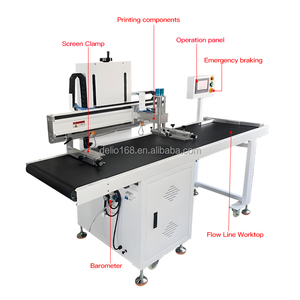 High-Speed Flatbed Fully Automatic Silk Screen <b>Printing</b> <b>Machine</b> With Conveyor for Plastic Bags Paper Cardboard Clothing Box High - Product Image 2