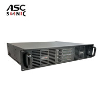 Amplificateur audio professionnel D20000Q ASCSONIC 4 canaux 8000 watts, construction métallique, compatibilité AC 110-240V pour concerts
