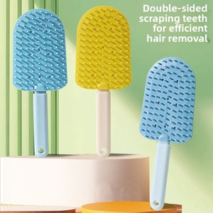 Tijeras para <span class=keywords><strong>Uñas</strong></span> de Mascotas con Punta de Seguridad Redonda, Mango de Silicona Rosa Antideslizante, Cuchillas de Acero Inoxidable, Herramienta para Recortar las Garras de <span class=keywords><strong>Perros</strong></span> y Gatos - Product Image 2