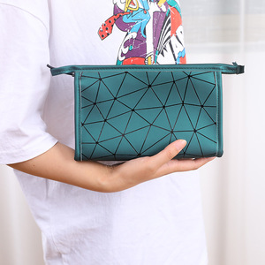 Mini bolsa de maquillaje rectangular, plegable, impermeable, portátil, para viajes y almacenamiento en el hogar, uso en el baño - Product Image 4