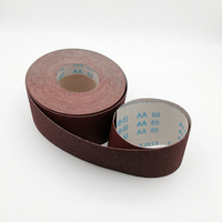 Rouleau de toile abrasive en oxyde d'aluminium haute dureté, résistant à la chaleur, pour le meulage de l'acier inoxydable et des métaux, CE