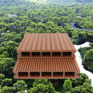 Customized WPC <b>Decking</b> Modern Anti-Slip Square Composite Outdoor Deck - Product Image 3