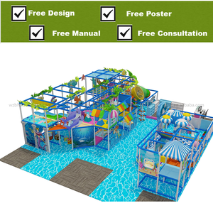 BAIHE çocuk oyun merkezi yumuşak oyun seti ekipmanları çocuk kapalı oyun alanı ekipmanları slaytlar ve top çukurları ile - Product Image 5