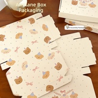 Boîte à bougie carrée épaissie, design avion, thème animalier Kawaii, couleur jaune laiteux, emballage esthétique, pour cadeaux à emporter