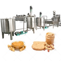 Ligne de production de beurre de cacahuètes et de tahini entièrement automatique haute efficacité en acier inoxydable SENYO avec pompe, torréfaction et décorticage
