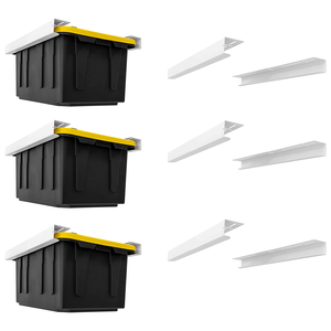 Gladiator Gearloft 2 X 4 Gal Bin Rail System Stainless Steel Lagerung Rack Garage Storage Ceiling Overhead Bin Rack For Garage