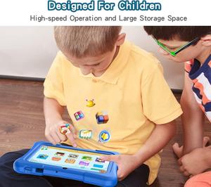 Tablette Android 7 pouces pour enfants, WiFi 5G, 2+32 Go, processeur Allwinner A133 Quad Core, écran tactile IPS HD 1024*600, tablette éducative pour enfants - Product Image 5