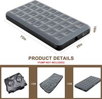 Offre Spéciale taille unique PVC gonflable Air floqué matelas pour adultes pour Camping extérieur hôpital chambre salon parc utilisation